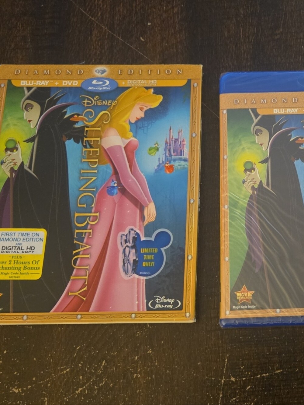 Disney Sleeping Beauty Diamond Edition Blu-ray Set - Pink & Blue